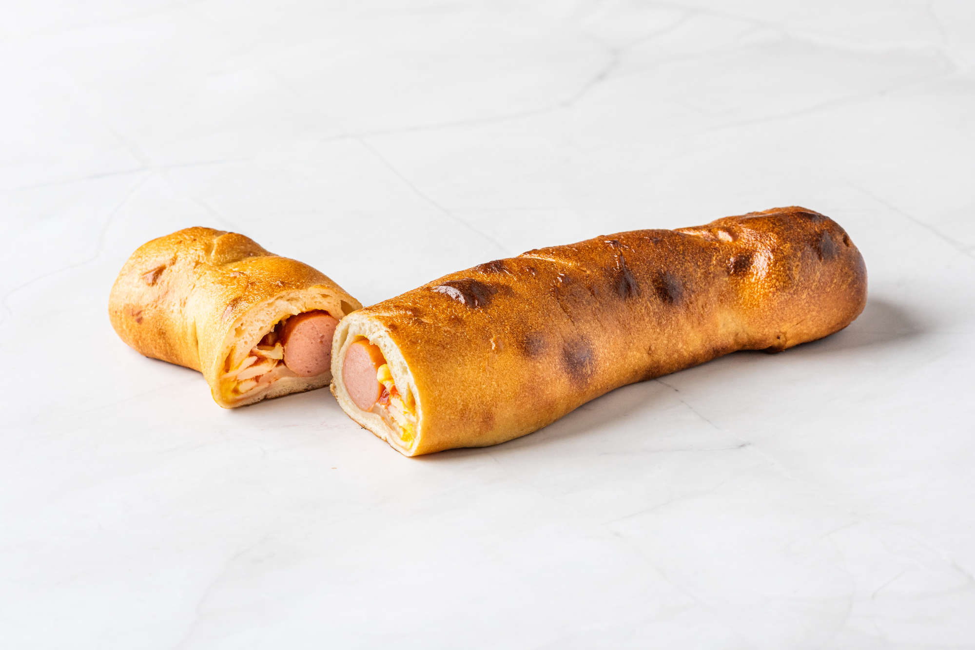 Golden Pretzel dog
